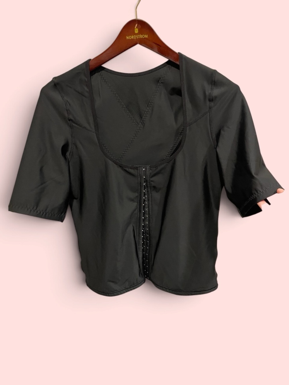 Cute sexy black corset compression top adjustable snatched look plus 3X